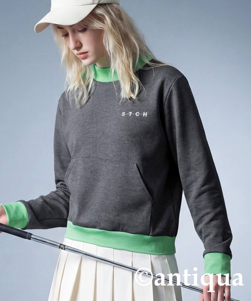 antiqua(アンティカ)の「【STCH】プルオーバー(Tシャツ/カットソー・レディース・ブラック/杢グレー/ネイビー・ONESIZE)」の12枚目の写真