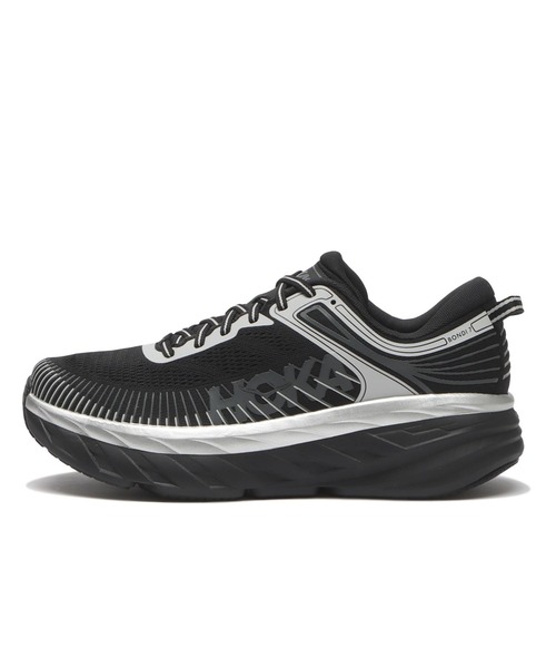 HOKA(ホカ)の「BONDI 7 1110518-BKSTR(スニーカー・メンズ・ブラック・28.0cm/27.5cm/27.0cm/26.5cm/25.0cm/25.5cm/30.0cm/29.0cm/28.5cm/26.0cm)」の3枚目の写真