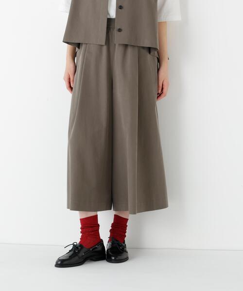 human woman(ヒューマンウーマン)の「◆【ウォッシャブル/セットアップ可】セルロースコットンサテンセットアップ(Tシャツ/カットソー・レディース・ネイビー/ブラウン系その他・MEDIUM)」の11枚目の写真