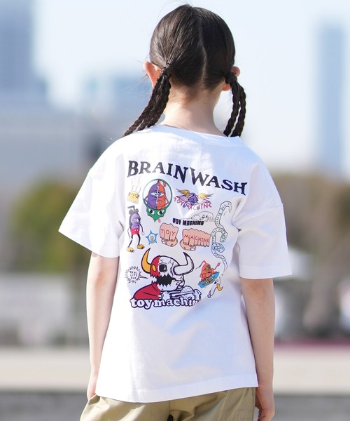 TOY MACHINE(トイ マシーン)の「TOY MACHINE/トイマシーン 26MS402-42 キッズ Tシャツ(Tシャツ/カットソー・キッズ・ブラック/オレンジ/ホワイト・130cm/150cm/160cm/140cm)」の1枚目の写真