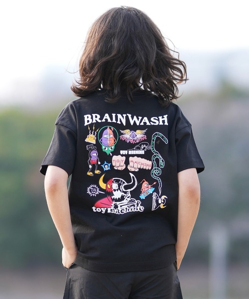 TOY MACHINE(トイ マシーン)の「TOY MACHINE/トイマシーン 26MS402-42 キッズ Tシャツ(Tシャツ/カットソー・キッズ・ブラック/オレンジ/ホワイト・130cm/150cm/160cm/140cm)」の2枚目の写真