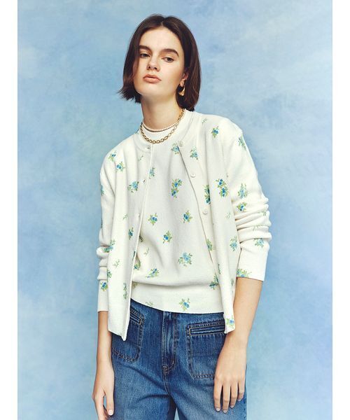 Mila Owen（ミラオーウェン）の「玉縁ポケットセミフレアデニムパンツ（デニムパンツ・レディース・ライトブルー/インディゴブルー/ベージュ・00/2/1/0）」の5枚目の写真