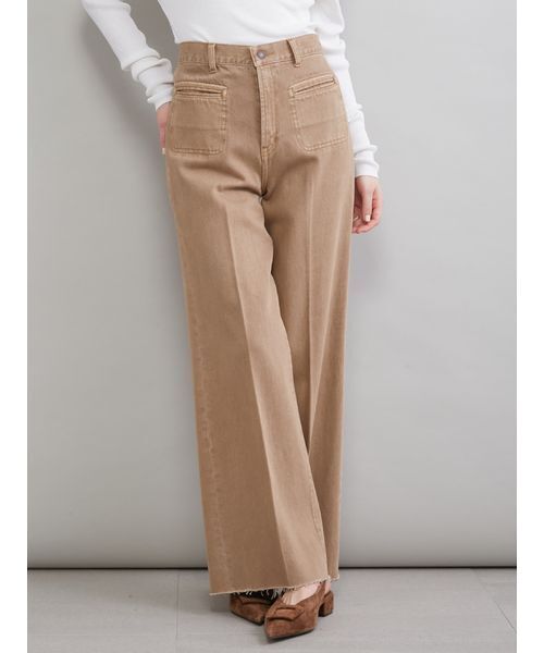 Mila Owen（ミラオーウェン）の「玉縁ポケットセミフレアデニムパンツ（デニムパンツ・レディース・ライトブルー/インディゴブルー/ベージュ・00/2/1/0）」の18枚目の写真