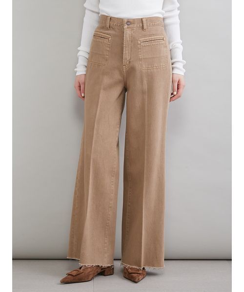 Mila Owen（ミラオーウェン）の「玉縁ポケットセミフレアデニムパンツ（デニムパンツ・レディース・ライトブルー/インディゴブルー/ベージュ・00/2/1/0）」の19枚目の写真