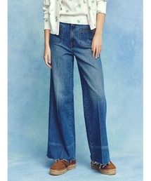 Mila Owen（ミラオーウェン）の「玉縁ポケットセミフレアデニムパンツ（デニムパンツ）」