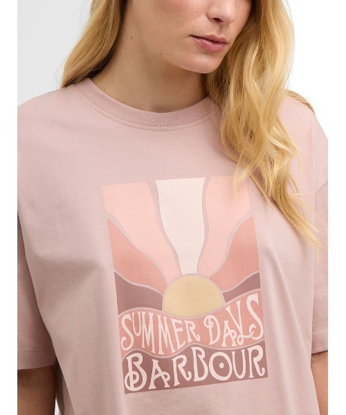 Barbour(バブアー)の「Melody グラフィックTシャツ(レディース)(Tシャツ/カットソー・レディース・ホワイト/ピンク・8/10)」の10枚目の写真