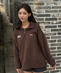 JEEP（ジープ）の「エッセンシャルスモールロゴハーフジップフリース (JR5TSF192BR)（その他アウター）」