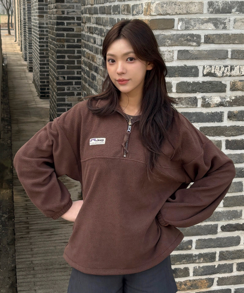 JEEP(ジープ)の「エッセンシャルスモールロゴハーフジップフリース (JR5TSF192BR)(その他アウター・レディース・その他・X-SMALL/SMALL/MEDIUM/LARGE)」の6枚目の写真