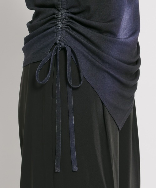 HARE（ハレ）の「ワンショルドレープT(HARE)（Tシャツ/カットソー・レディース・グレー/チェック/パープル・FREE）」の21枚目の写真