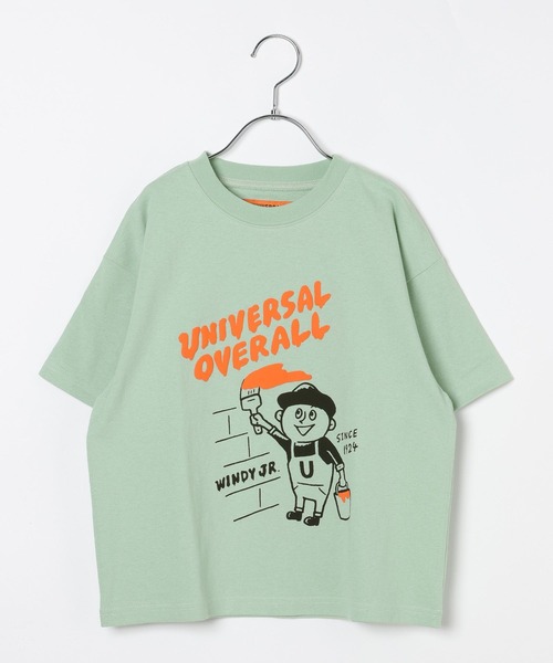 GLOBAL WORK（グローバルワーク）の「UNIVERSAL OVERALL/Windy.jrTシャツ/635364（Tシャツ/カットソー・キッズ・ホワイト/オレンジ系その他4/グリーン系その他4・SMALL/LARGE/MEDIUM）」の2枚目の写真