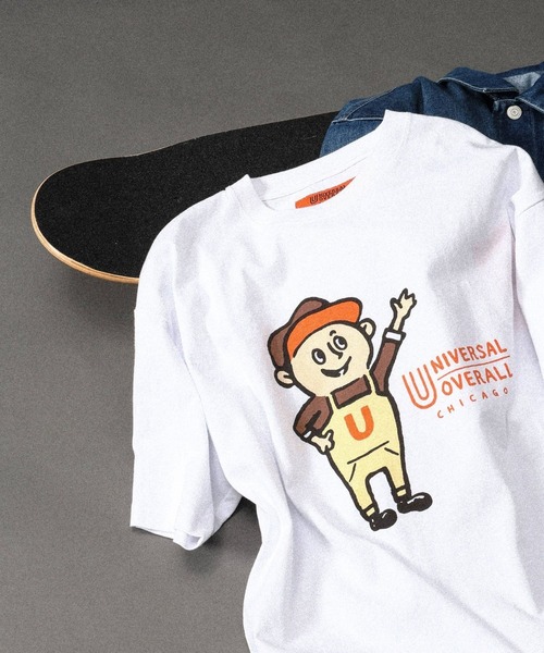 GLOBAL WORK（グローバルワーク）の「UNIVERSAL OVERALL/Windy.jrTシャツ/635364（Tシャツ/カットソー・キッズ・ホワイト/オレンジ系その他4/グリーン系その他4・SMALL/LARGE/MEDIUM）」の4枚目の写真