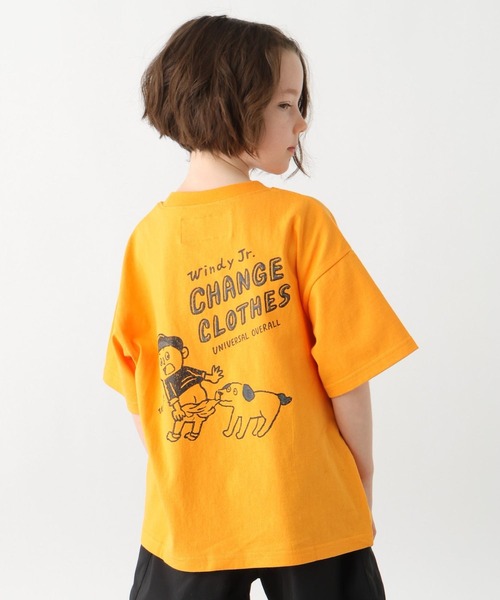 GLOBAL WORK（グローバルワーク）の「UNIVERSAL OVERALL/Windy.jrTシャツ/635364（Tシャツ/カットソー・キッズ・ホワイト/オレンジ系その他4/グリーン系その他4・SMALL/LARGE/MEDIUM）」の10枚目の写真