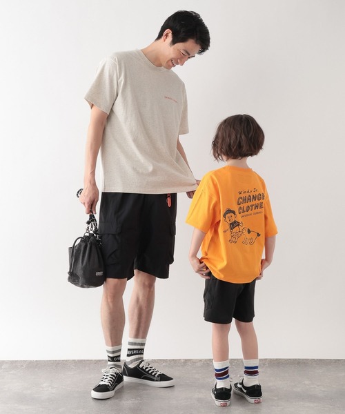 GLOBAL WORK（グローバルワーク）の「UNIVERSAL OVERALL/Windy.jrTシャツ/635364（Tシャツ/カットソー・キッズ・ホワイト/オレンジ系その他4/グリーン系その他4・SMALL/LARGE/MEDIUM）」の14枚目の写真