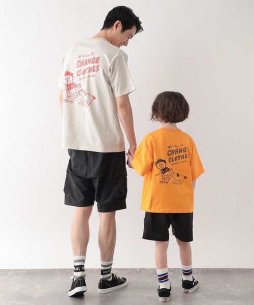GLOBAL WORK（グローバルワーク）の「UNIVERSAL OVERALL/Windy.jrTシャツ/635364（Tシャツ/カットソー・キッズ・ホワイト/オレンジ系その他4/グリーン系その他4・SMALL/LARGE/MEDIUM）」の16枚目の写真