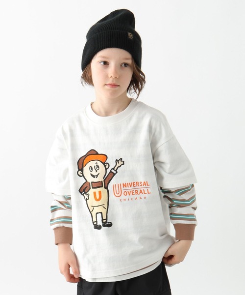 GLOBAL WORK（グローバルワーク）の「UNIVERSAL OVERALL/Windy.jrTシャツ/635364（Tシャツ/カットソー・キッズ・ホワイト/オレンジ系その他4/グリーン系その他4・SMALL/LARGE/MEDIUM）」の19枚目の写真