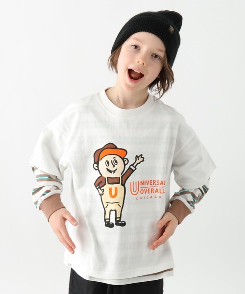 GLOBAL WORK（グローバルワーク）の「UNIVERSAL OVERALL/Windy.jrTシャツ/635364（Tシャツ/カットソー・キッズ・ホワイト/オレンジ系その他4/グリーン系その他4・SMALL/LARGE/MEDIUM）」の20枚目の写真
