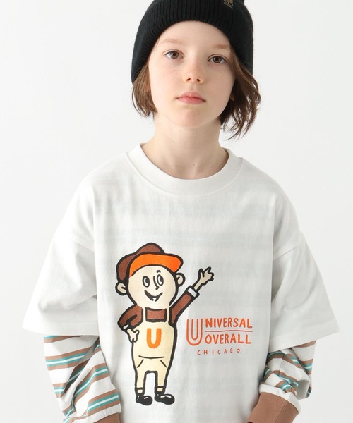 GLOBAL WORK（グローバルワーク）の「UNIVERSAL OVERALL/Windy.jrTシャツ/635364（Tシャツ/カットソー・キッズ・ホワイト/オレンジ系その他4/グリーン系その他4・SMALL/LARGE/MEDIUM）」の21枚目の写真