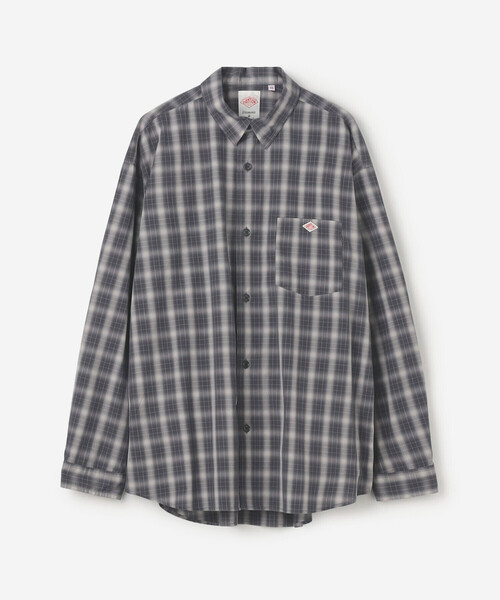 DANTON（ダントン）の「DANTON | レギュラーカラー 長袖ワークシャツ MEN（シャツ/ブラウス・メンズ・ブルー系その他/グレー系その他/ホワイト系その他・40/42/44）」の2枚目の写真