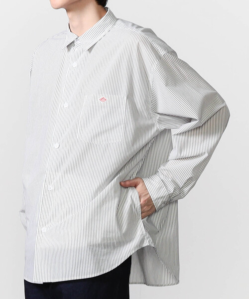 DANTON（ダントン）の「DANTON | レギュラーカラー 長袖ワークシャツ MEN（シャツ/ブラウス・メンズ・ブルー系その他/グレー系その他/ホワイト系その他・40/42/44）」の4枚目の写真