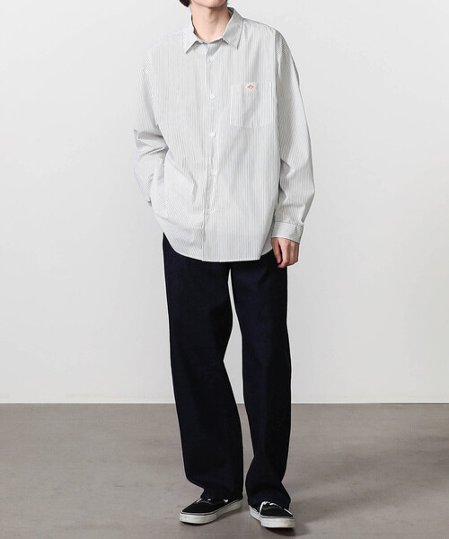 DANTON（ダントン）の「DANTON | レギュラーカラー 長袖ワークシャツ MEN（シャツ/ブラウス・メンズ・ブルー系その他/グレー系その他/ホワイト系その他・40/42/44）」の5枚目の写真