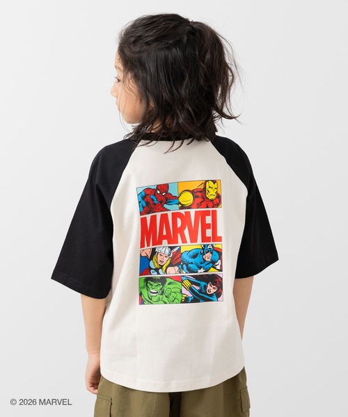 MARVEL（マーベル）の「〈マーベル〉半袖Tシャツ（Tシャツ/カットソー・キッズ・オートミール/クリーム/ブラック/チャコールグレー・100cm/140cm/130cm/120cm/110cm）」の3枚目の写真