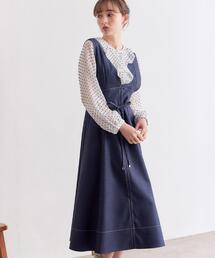 couture brooch | 【洗える】デニムライク細リボンジャンスカ(スカート)