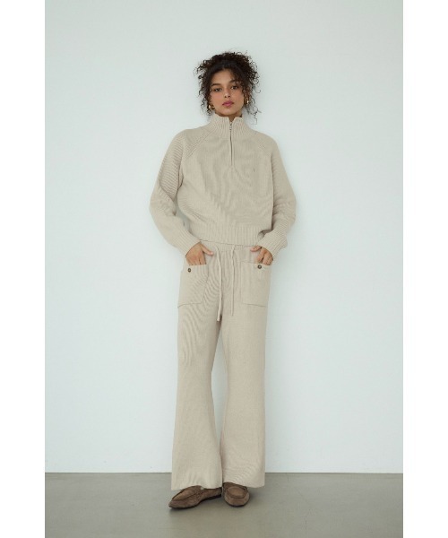 ALEXIA STAM（アリシアスタン）の「Front Pocket Knit Pants /ポケットニットパンツ（その他パンツ・レディース・グレー/ネイビー・S/M）」の7枚目の写真
