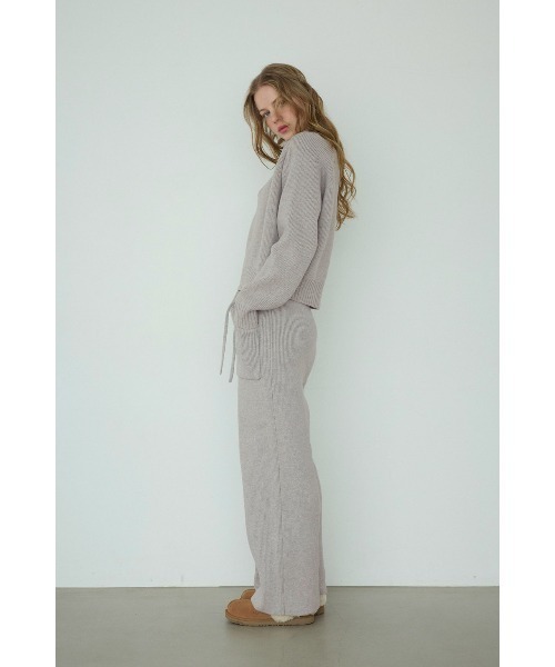 ALEXIA STAM（アリシアスタン）の「Front Pocket Knit Pants /ポケットニットパンツ（その他パンツ・レディース・グレー/ネイビー・S/M）」の5枚目の写真