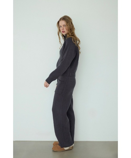 ALEXIA STAM（アリシアスタン）の「Front Pocket Knit Pants /ポケットニットパンツ（その他パンツ・レディース・グレー/ネイビー・S/M）」の11枚目の写真