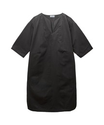 キーネックスリットワンピース