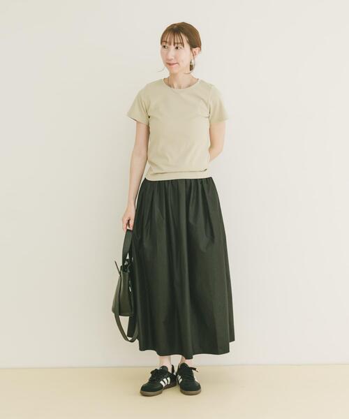 ITEMS URBANRESEARCH(アイテムズ アーバンリサーチ)の「ボリュームタックスカート(スカート・レディース・ブラック/キャメル/カーキ・FREE)」の19枚目の写真