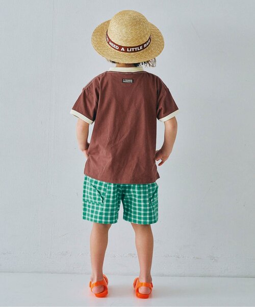 p.premier(ピードットプルミエ)の「フェルトロゴリンガーT(Tシャツ/カットソー・キッズ・ブルー/アイボリー/ブラウン/レッド・80/90/100/110/120/130/140)」の21枚目の写真