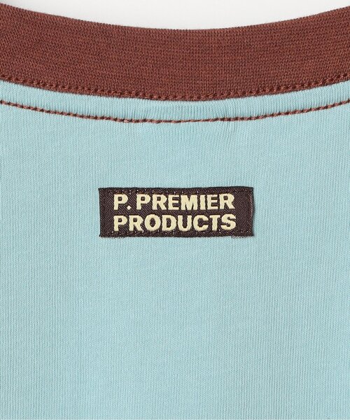 p.premier(ピードットプルミエ)の「フェルトロゴリンガーT(Tシャツ/カットソー・キッズ・ブルー/アイボリー/ブラウン/レッド・80/90/100/110/120/130/140)」の6枚目の写真