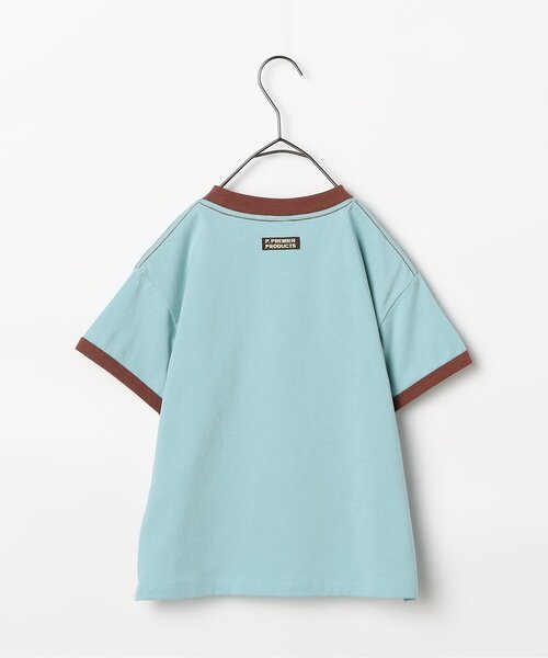 p.premier(ピードットプルミエ)の「フェルトロゴリンガーT(Tシャツ/カットソー・キッズ・ブルー/アイボリー/ブラウン/レッド・80/90/100/110/120/130/140)」の12枚目の写真
