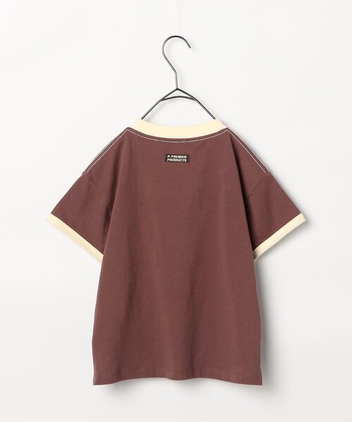 p.premier(ピードットプルミエ)の「フェルトロゴリンガーT(Tシャツ/カットソー・キッズ・ブルー/アイボリー/ブラウン/レッド・80/90/100/110/120/130/140)」の13枚目の写真