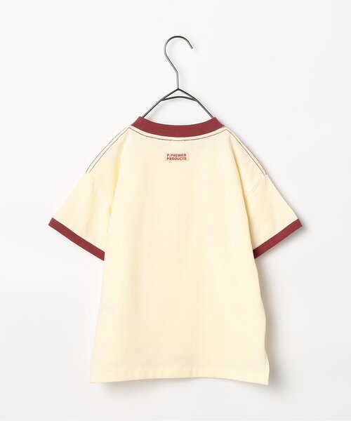 p.premier(ピードットプルミエ)の「フェルトロゴリンガーT(Tシャツ/カットソー・キッズ・ブルー/アイボリー/ブラウン/レッド・80/90/100/110/120/130/140)」の14枚目の写真