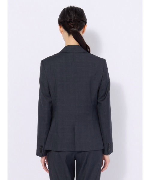SUIT SQUARE(スーツスクエア)の「ジャケット ウォッシャブル ストレッチ WOOLISH グレンチェック(テーラードジャケット・レディース・ネイビー・40(11号)/38(9号)/36(7号))」の6枚目の写真