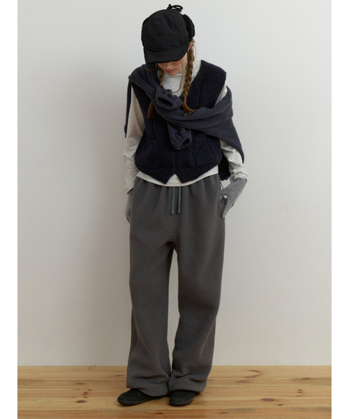 THEMITTEN(ザ・ミトン)の「Sog fleece sweat pants (charcoal)(スウェットパンツ・レディース・その他・FREE)」の6枚目の写真