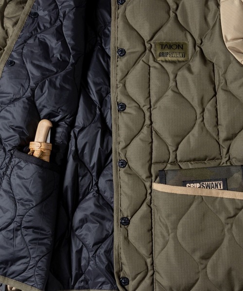 GRIP SWANY(グリップスワニー)の「【TAION-GRIPSWANY-JK01】 TAION X GRIP SWANY DOWN JACKET(ダウンジャケット/コート・メンズ・オリーブ系/ブラック/マルチ/ベージュ系その他・M/L/XL/XXL)」の8枚目の写真