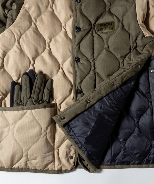 GRIP SWANY(グリップスワニー)の「【TAION-GRIPSWANY-JK01】 TAION X GRIP SWANY DOWN JACKET(ダウンジャケット/コート・メンズ・オリーブ系/ブラック/マルチ/ベージュ系その他・M/L/XL/XXL)」の9枚目の写真