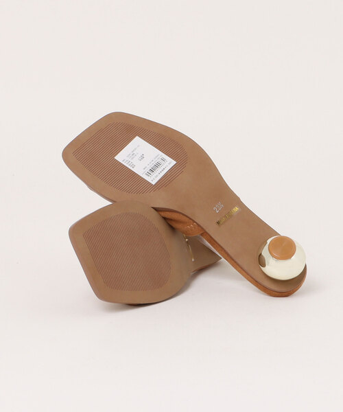dazzlin（ダズリン）の「【ル・ベルニ】Metal heel sandals（サンダル・レディース・ブルー/ブラウン/ブラック・23.5/24.5）」の5枚目の写真