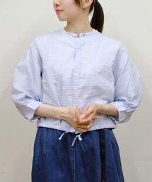 LE GLAZIK/ル グラジック カラーレスシャツ COLLARLESS SHIRT LG-B0384 LOC