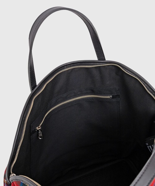 THE BEATLES COMME des GARCONS(ザ ビートルズ コムデギャルソン)の「THE BEATLES CdG TOTE BAG APPLE PRINTED / TARTAN CHECK FABRIC BIG(トートバッグ・メンズ・ネイビー/レッド・ONE SIZE)」の10枚目の写真