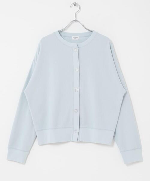 URBAN RESEARCH DOORS（アーバンリサーチドアーズ）の「ライトタックフライスカーディガン（カーディガン/ボレロ・レディース・ナチュラル/チャコールグレー/ライトブルー・FREE）」の12枚目の写真