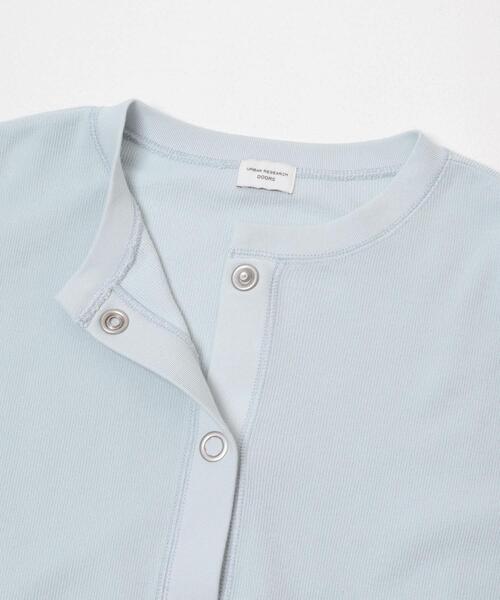 URBAN RESEARCH DOORS（アーバンリサーチドアーズ）の「ライトタックフライスカーディガン（カーディガン/ボレロ・レディース・ナチュラル/チャコールグレー/ライトブルー・FREE）」の13枚目の写真