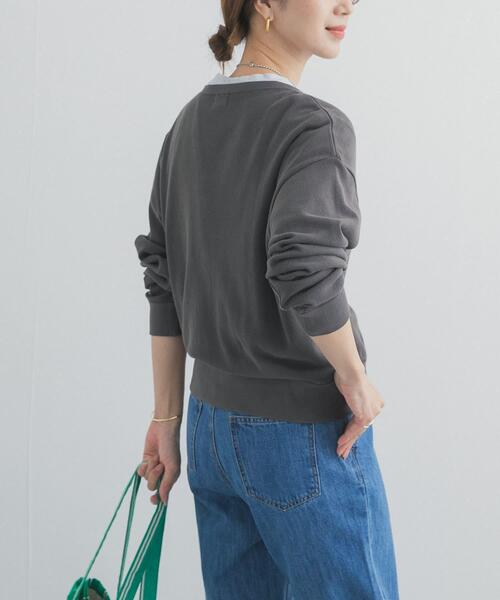 URBAN RESEARCH DOORS（アーバンリサーチドアーズ）の「ライトタックフライスカーディガン（カーディガン/ボレロ・レディース・ナチュラル/チャコールグレー/ライトブルー・FREE）」の18枚目の写真