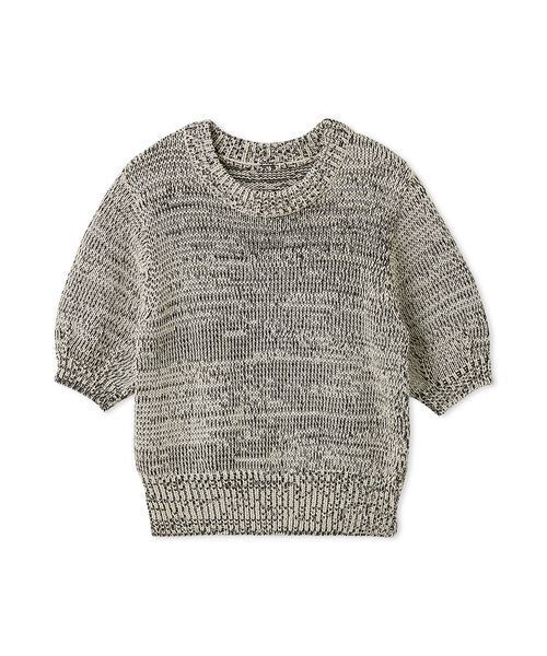 新品、未使用アパルトモンs/sハーフスリーブニット ミックスヤーンハーフスリーブニット（ニット/セーター）｜Mila Owen