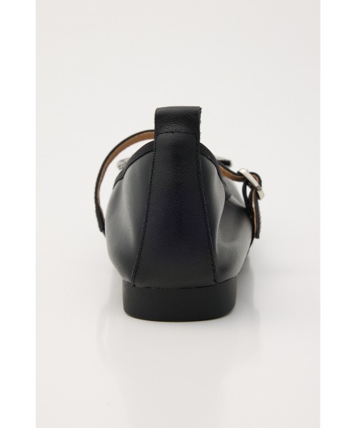 STACCATO（スタッカート）の「クロスリボンメリージェーンフラット（バレエシューズ・レディース・シルバー/ブラック・24cm/23.5cm/23cm/22.5cm/24.5cm）」の6枚目の写真