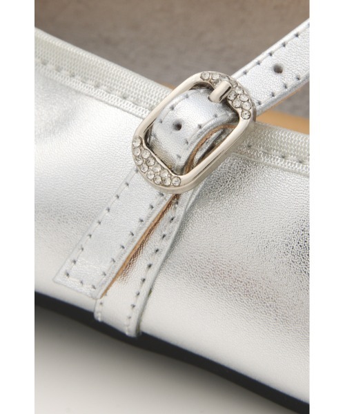 STACCATO（スタッカート）の「クロスリボンメリージェーンフラット（バレエシューズ・レディース・シルバー/ブラック・24cm/23.5cm/23cm/22.5cm/24.5cm）」の22枚目の写真