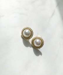 TIMELESS&THREE（タイムレスアンドスリー）の「パールモチーフエッジイヤリング（イヤリング）」